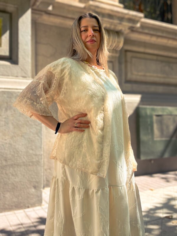 Mini Kimono Chucuito Crema